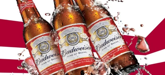 budweiser bottle banner