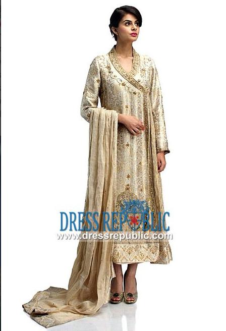 Wedding & Party Angrakha Dresses Designs for Women Frocks & Sharara