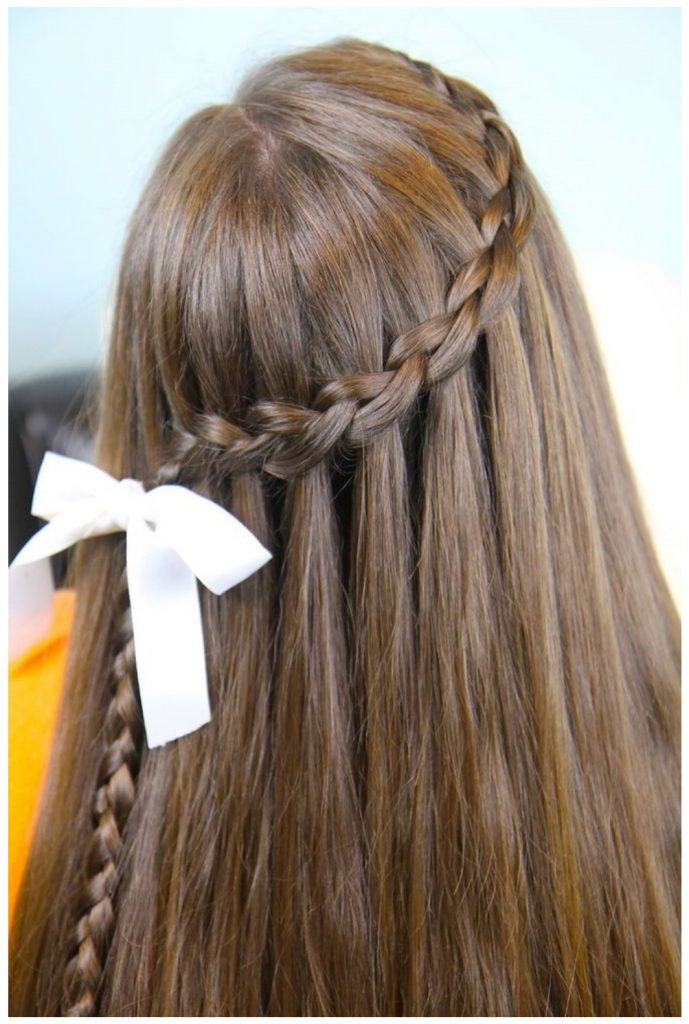 Waterfall braid Pixie & Black hairstyle 2021 Ideas for Girls
