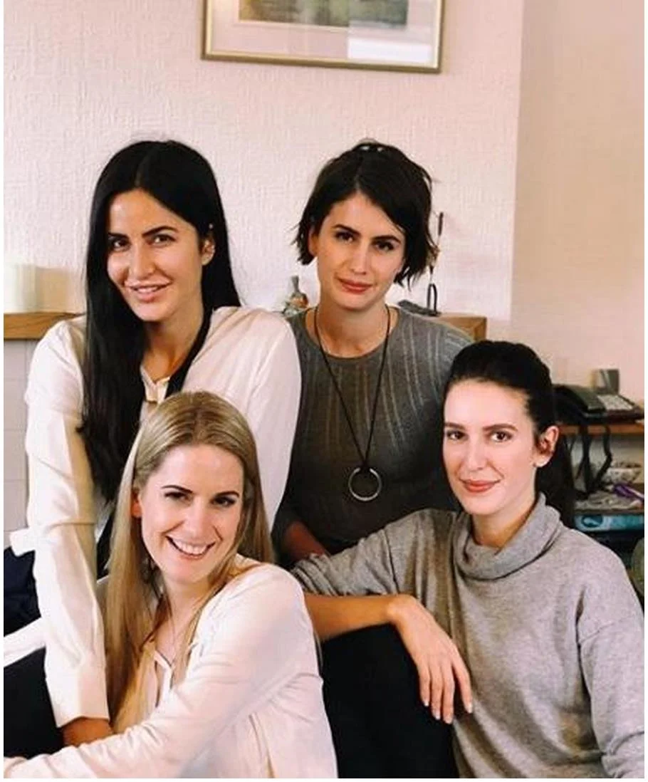 Actress Katrina Kaif with 3 other sisters