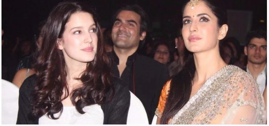 Cute Katrina Kaif with Isable in a movies shoot