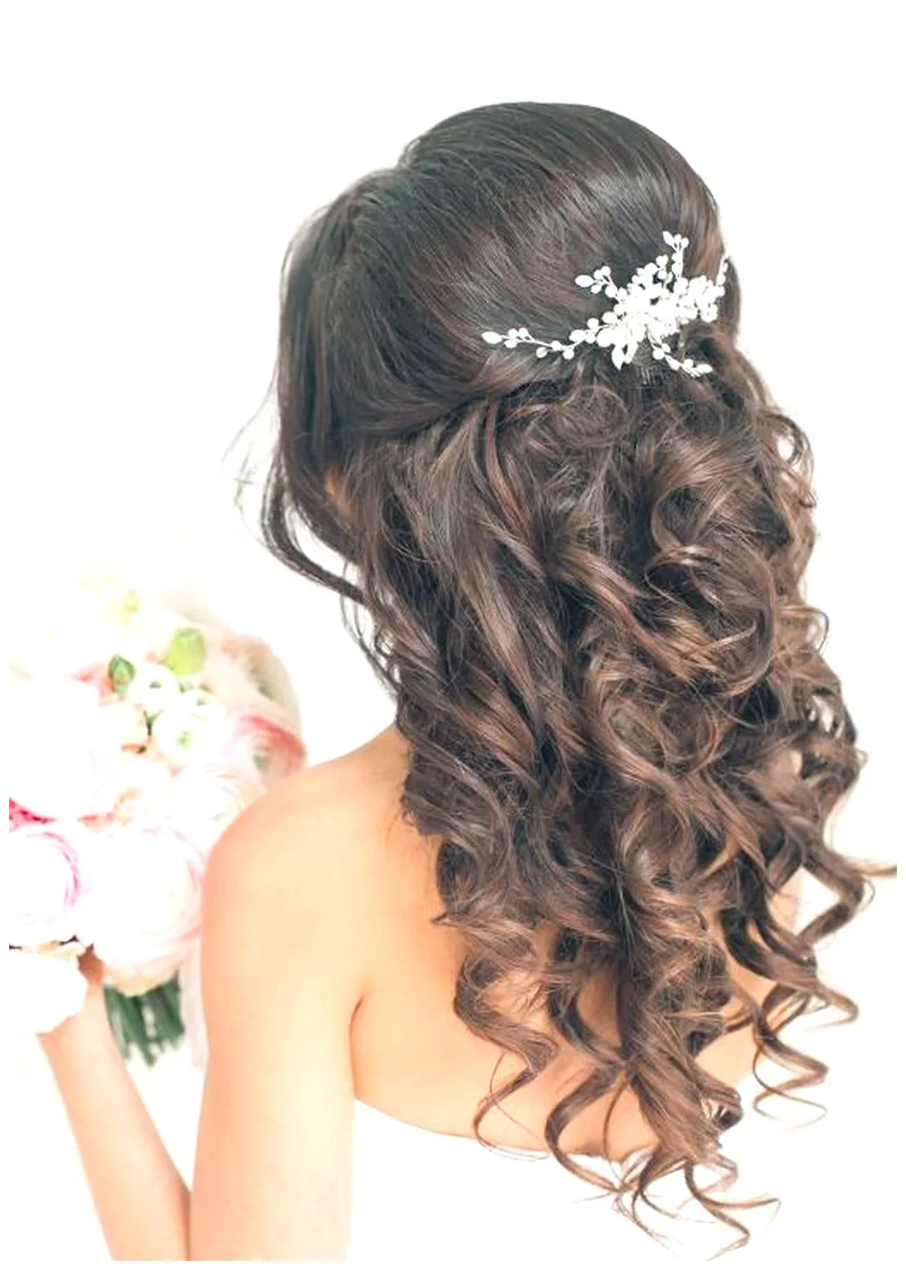 New Half up half down curl hairstyles