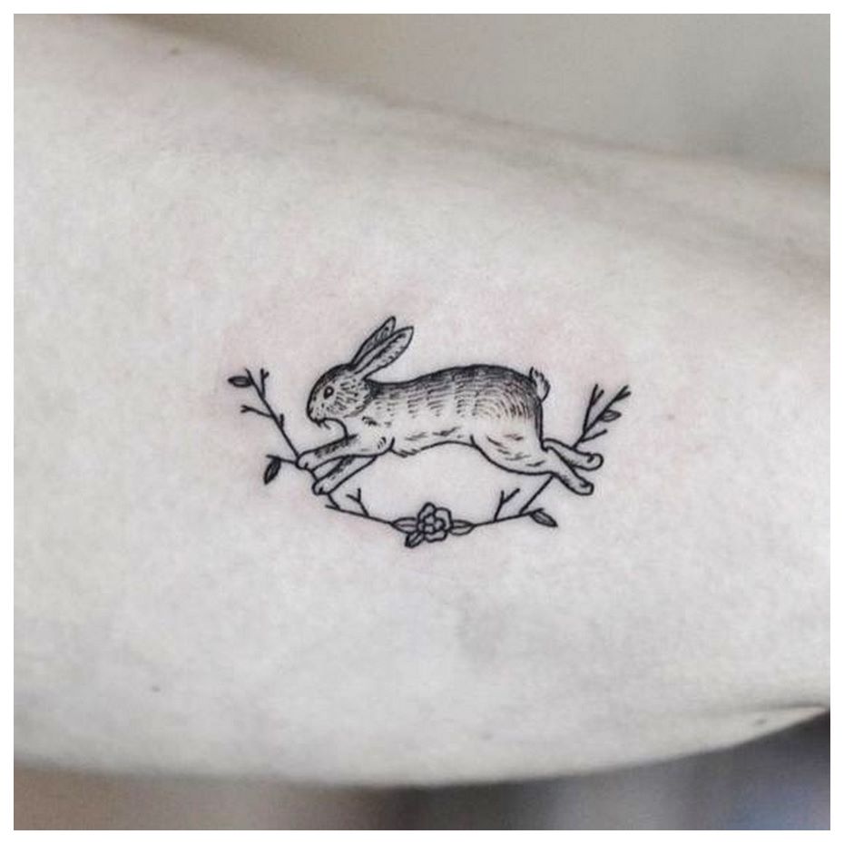 japanese bunny rabbit drawing tattoo