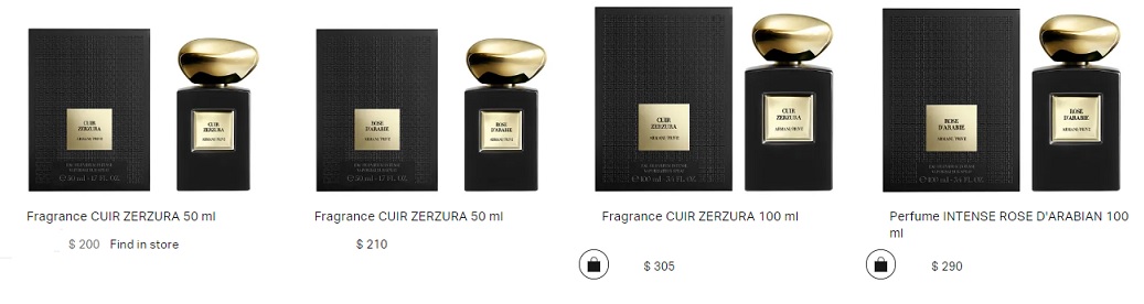 Armani Pefumes Sale USA Online Shopping