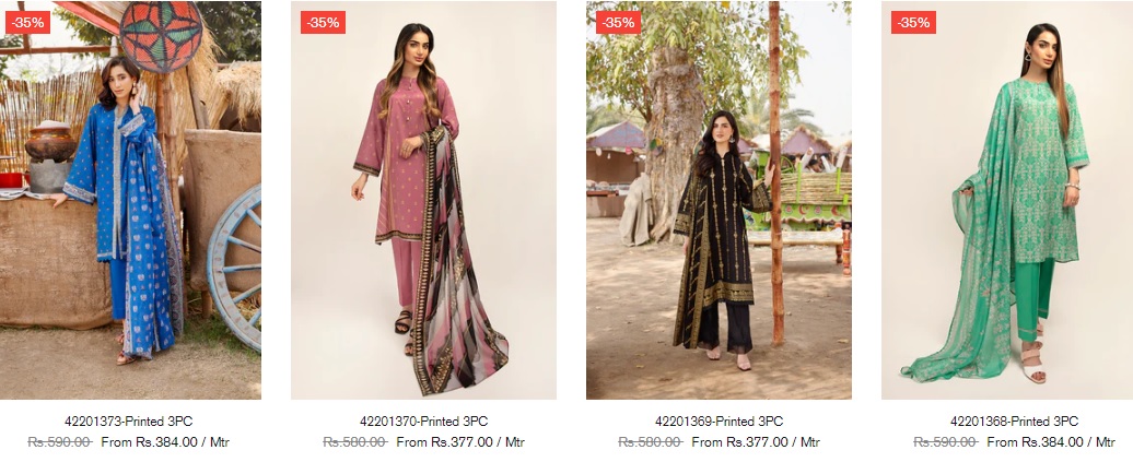 Nishat Linen Azadi Sale Women 1PC, 2PC, 3PC Dresses New Arrival
