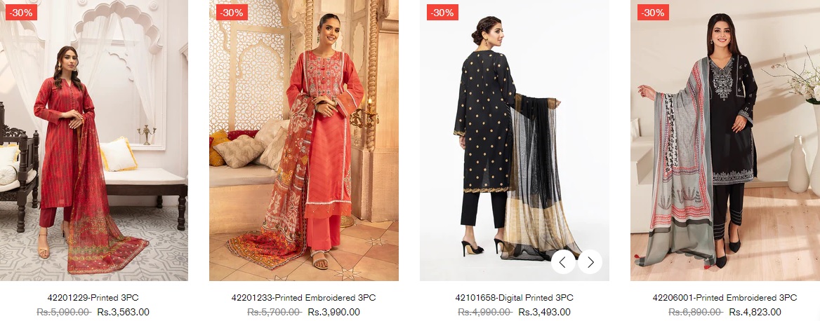 Nishat Azadi Sale 2022 Unstitched Women Summer Dresses