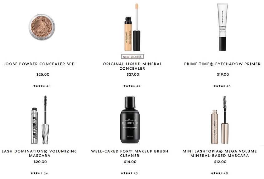 Sale for Bare Minerals makeup Kit, Brushes, Removers, Reviews